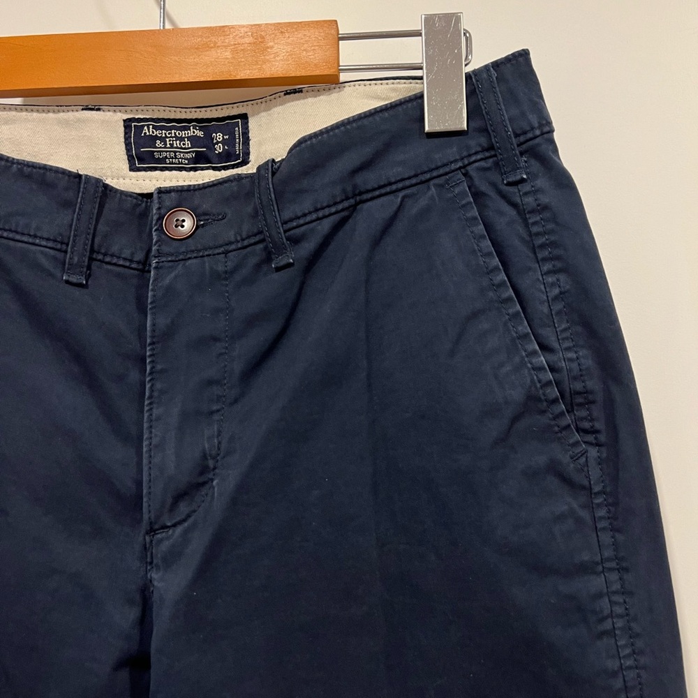 Abercrombie & Fitch Navy Super Skinny Stretch Pants - Picture 5 of 11